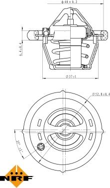 NRF 725159 - Термостат, охладителна течност parts5.com