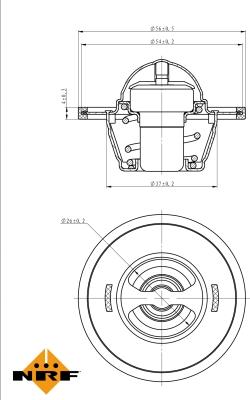 NRF 725156 - Termostat, środek chłodzący parts5.com