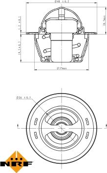 NRF 725151 - Termostat,lichid racire parts5.com