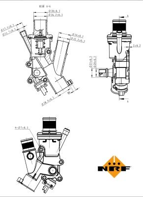 NRF 725165 - Termostat,lichid racire parts5.com