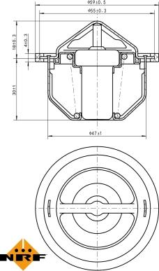 NRF 725168 - Termostaatti, jäähdytysneste parts5.com