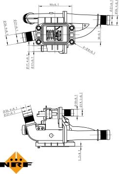 NRF 725163 - Thermostat, coolant parts5.com