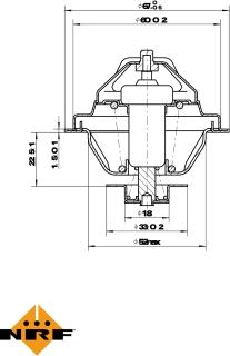 NRF 725162 - Thermostat, coolant parts5.com