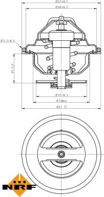 NRF 725100 - Termostaat,Jahutusvedelik parts5.com