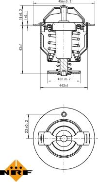 NRF 725119 - Termostat,lichid racire parts5.com