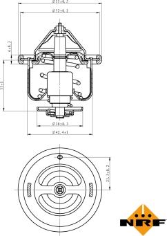 NRF 725110 - Termostat, chladivo parts5.com