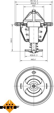 NRF 725111 - Termostat,lichid racire parts5.com