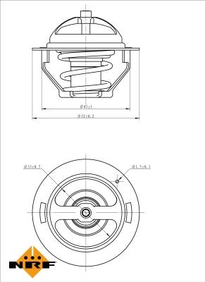 NRF 725181 - Termostato, refrigerante parts5.com