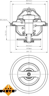 NRF 725188 - Termostat,lichid racire parts5.com