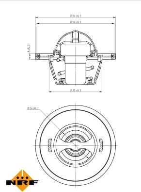 NRF 725135 - Термостат, охлаждающая жидкость parts5.com