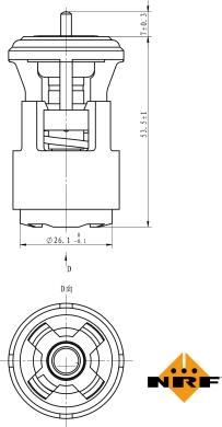 NRF 725133 - Termostat,lichid racire parts5.com