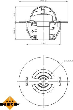 NRF 725129 - Thermostat, Kühlmittel parts5.com