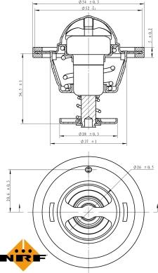 NRF 725126 - Termostat, chladivo parts5.com