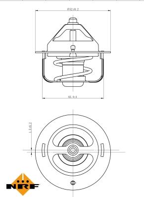 NRF 725120 - Termostato, refrigerante parts5.com