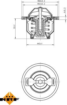 NRF 725205 - Termostat, hladilno sredstvo parts5.com