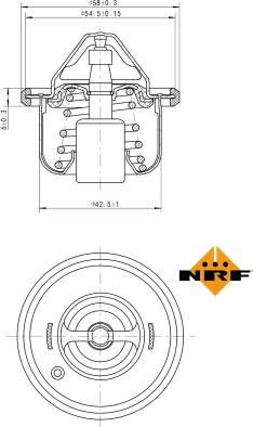 NRF 725208 - Termostato, refrigerante parts5.com