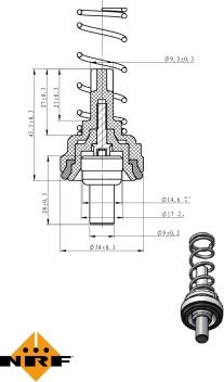 NRF 725203 - Termostato, refrigerante parts5.com