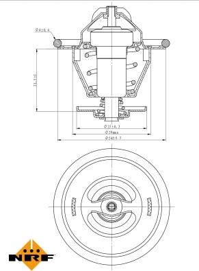 NRF 725214 - Termostato, refrigerante parts5.com