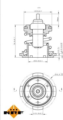 NRF 725225 - Termostat, rashladna tečnost parts5.com