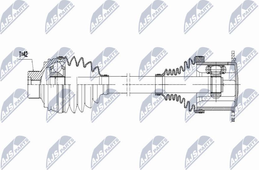 NTY NPW-AU-009 - Vetoakseli parts5.com