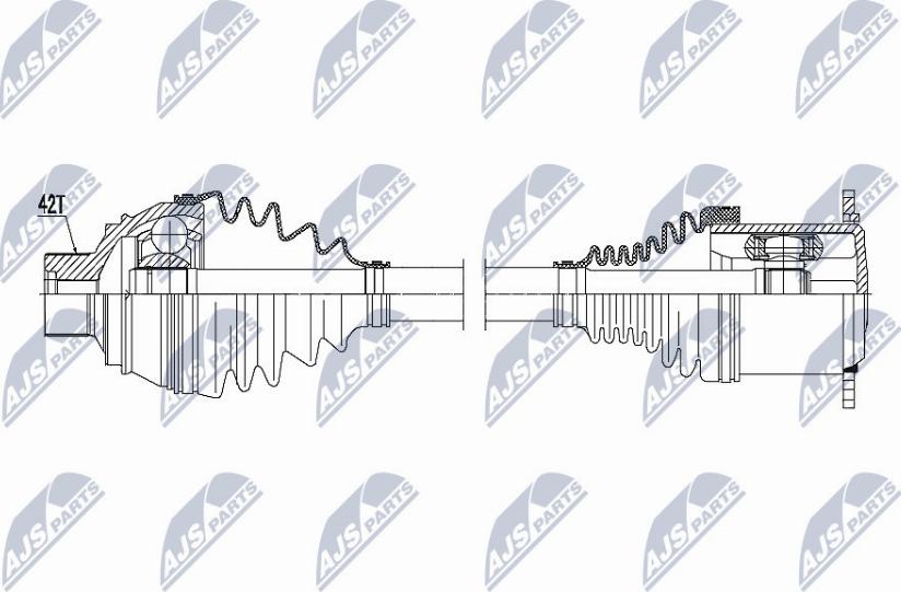 NTY NPW-AU-011 - Wał napędowy parts5.com