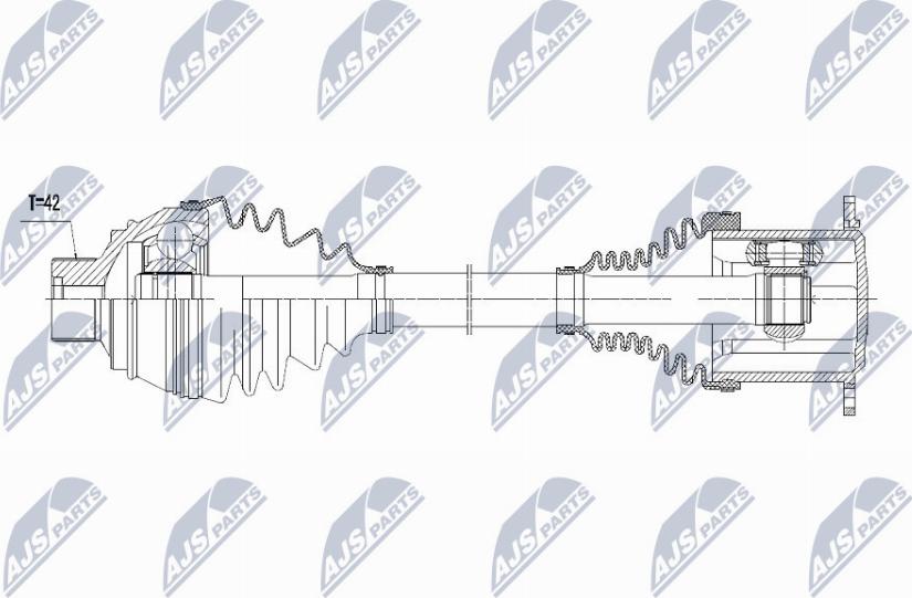 NTY NPW-AU-013 - Drive Shaft parts5.com