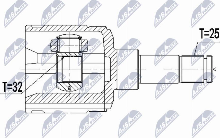 NTY NPW-CH-024 - Zestaw przegubu, wał napędowy parts5.com