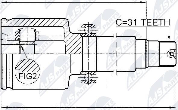 NTY NPW-FR-066 - Set articulatie, planetara parts5.com