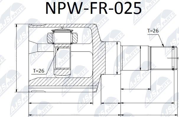 NTY NPW-FR-025 - Set articulatie, planetara parts5.com