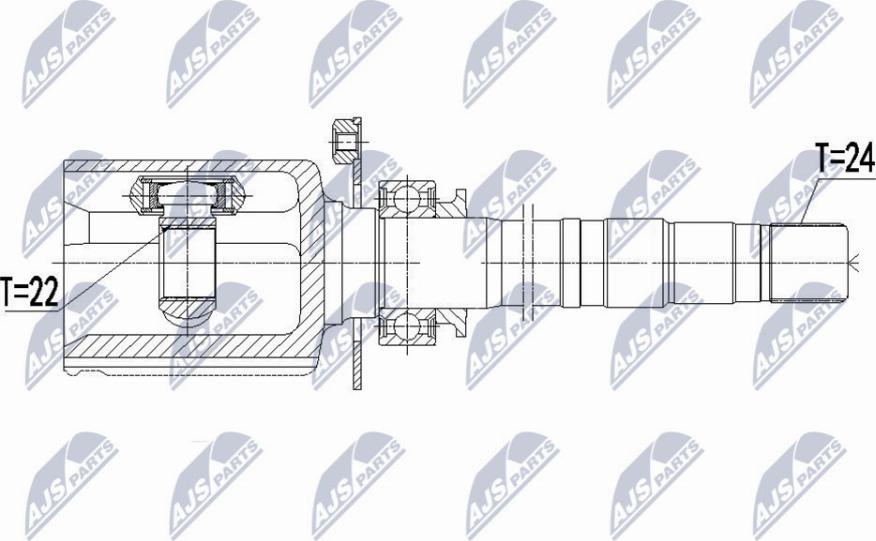 NTY NPW-FT-042 - Set articulatie, planetara parts5.com