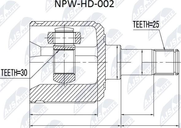 NTY NPW-HD-002 - Kompletan kardan, pogonsko vratilo parts5.com