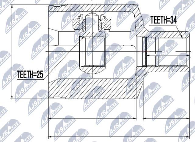 NTY NPW-ME-033 - Joint Kit, drive shaft parts5.com