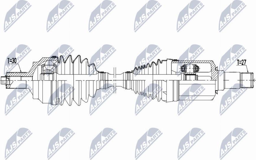 NTY NPW-ME-104 - Antriebswelle parts5.com