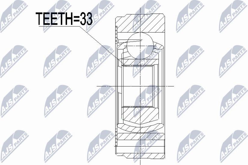 NTY NPW-VW-068 - Zgibni lezaj, pogonska gred parts5.com