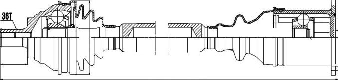 NTY NPW-VW-038 - Drive Shaft parts5.com