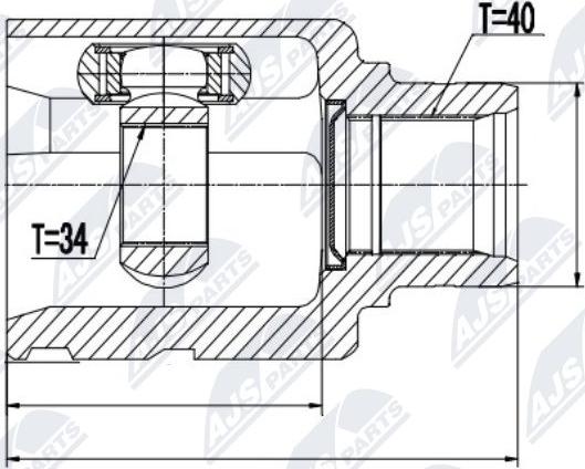 NTY NPW-VW-027 - Σετ άρθρωσης, άξονας μετάδ. κίν. parts5.com