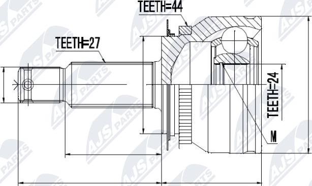 NTY NPZ-KA-305 - Kompletan kardan, pogonsko vratilo parts5.com