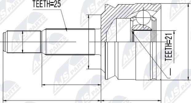 NTY NPZ-MS-020 - Set articulatie, planetara parts5.com