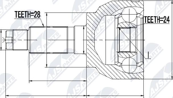 NTY NPZ-MZ-046 - Kompletan kardan, pogonsko vratilo parts5.com