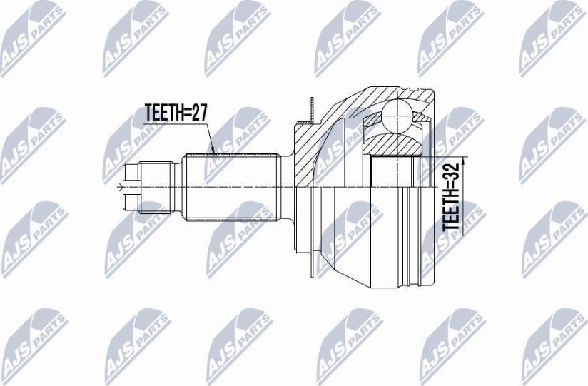 NTY NPZ-SB-026 - Jeu de joints, arbre de transmission parts5.com