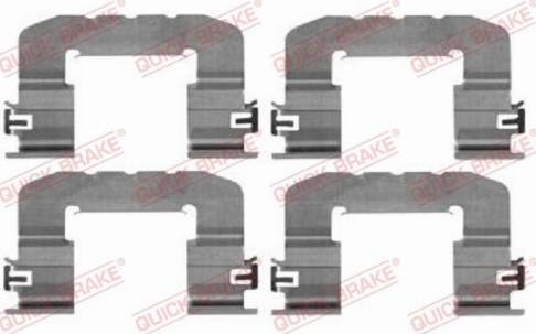 OJD Quick Brake 109-0017 - Set accesorii, placute frana parts5.com