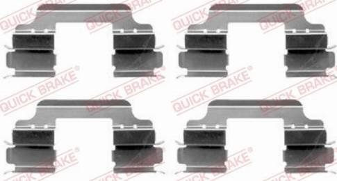 OJD Quick Brake 109-1648 - Set accesorii, placute frana parts5.com