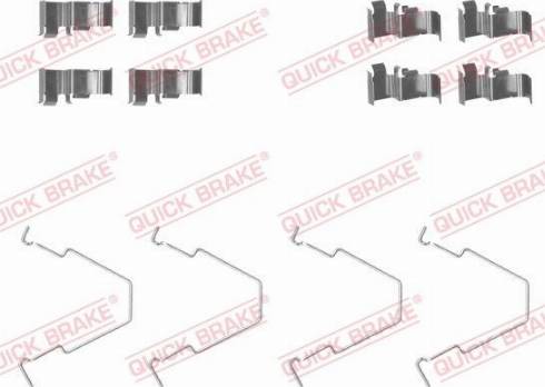 OJD Quick Brake 109-1652 - Set accesorii, placute frana parts5.com