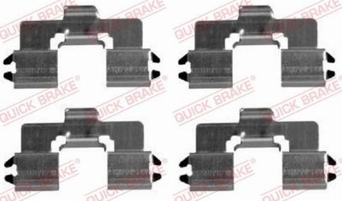 OJD Quick Brake 109-1666 - Комплект принадлежности, дискови накладки parts5.com