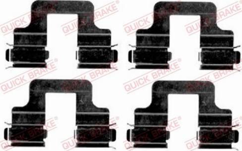 OJD Quick Brake 1091606 - Set accesorii, placute frana parts5.com