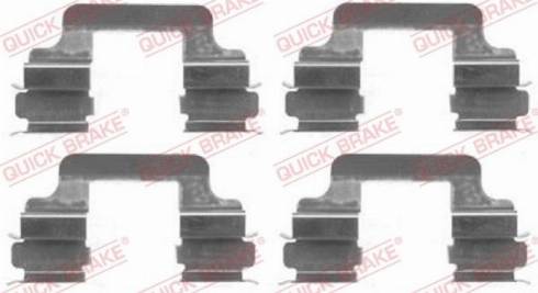 OJD Quick Brake 1091610 - Set accesorii, placute frana parts5.com