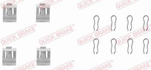 OJD Quick Brake 1091055 - Set accesorii, placute frana parts5.com