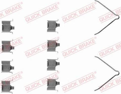 OJD Quick Brake 1091166 - Set accesorii, placute frana parts5.com