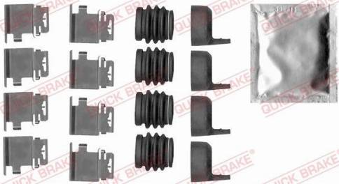 OJD Quick Brake 109-1890 - Aksesuar seti, diskli fren balatası parts5.com