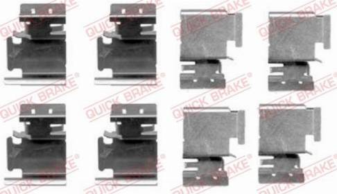 OJD Quick Brake 1091298 - Set accesorii, placute frana parts5.com